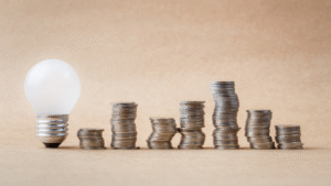 Stacks of coins